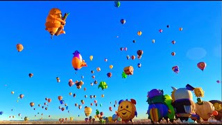 Albuquerque Balloon Fiesta Mass Descension Timelapse [upl. by Ekard]