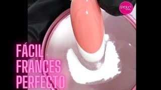 Francés Perfecto en 1 minuto ♥ Deko Uñas  Perfect French Nail art [upl. by Aciretehs790]