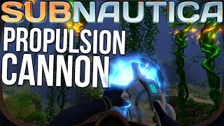 Subnautica Gameplay  Propulsion Cannon Workbench amp Equipment Customization [upl. by Nylorahs310]