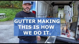 Our Gutter Machine and how we make gutters [upl. by Ayadahs553]