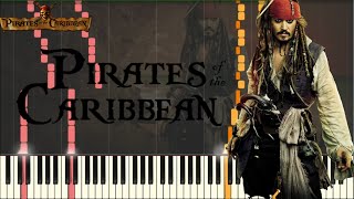 Pirates of the Caribbean Medley INTENSE VERSION Piano Tutorial Synthesia  SHEETSMIDI [upl. by Julide327]