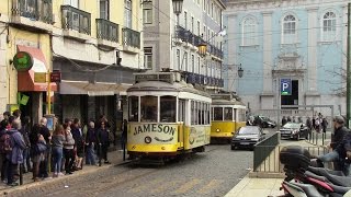 Elétricos de Lisboa Linha 28 Martim Moniz ⇒ Campo Ourique Prazeres Lisbon Trams Route 28 E [upl. by Brunhilde]