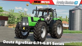 FS22  Deutz AgroStar 671681 Series  Farming Simulator 22 New Mods Review 2K60 [upl. by Cohleen]