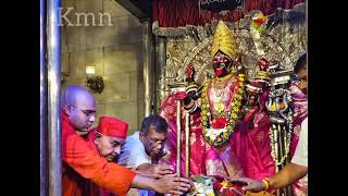 Swami Gautamananda Maharaj at Dakshineshwar Kali temple today [upl. by Costanza]