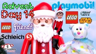 DAY 14  2016 Advent Calendar Collection 4 Playmobil 2 Schleich Lego Friends City amp Star Wars [upl. by Tjon422]