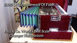 Original Paul amp Co Harmonium  Palitana 3 Reed 9 Scale  Compact Concert Kirtan Travel Harmonium [upl. by Ahsener370]