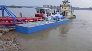 Ellicott 1270 Dredge Launch [upl. by Akirdnwahs777]