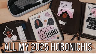 All My 2025 Hobonichi Setups  2025 Hobonichi Hon  2025 Hobonichi Original [upl. by Ysset]