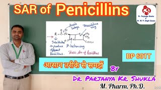 Structure Activity Relationship of Penicillins  SAR of Penicillin Derivatives  BP 601T  L4 [upl. by Pember]