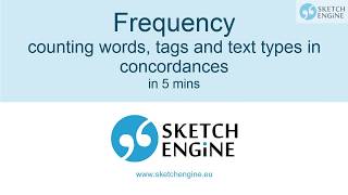 Counting frequency from a concordance [upl. by Naujej]