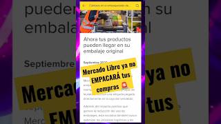 😡👉 Te enviará productos SIN CAJA y en su empaque original Mercado Libre ❌ shorts [upl. by Ebonee]