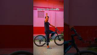 How to do wheeliesubscribe for more bike stunt cycling cycle mtb wheelie shorts [upl. by Necaj]