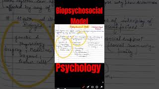 Biopsychosocial Model biopsychology psychosocial educationalpsychology ugcnet shorts viral [upl. by Ettenahc]