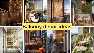 Small balcony decor ideas  balcony decoration with plants and lights [upl. by Lamdin308]