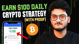 EARN 100 DAILY CRYPTO TRADING STRATEGY  HOW TO GET STARTED IN CRYPTO  Bitcoin Altcoin Trading [upl. by Glaab]