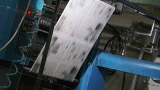 Printing press machine processing highspeed newspaper production [upl. by Leyameg]