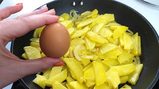 Aardappelen met uien  Beter dan vlees  Spaanse omelet in 10 minuten  Recept [upl. by Marras]