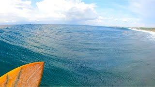 This OLD SINGLE FIN Surfboard Goes WELL  pov surf 2022 [upl. by Assillim]