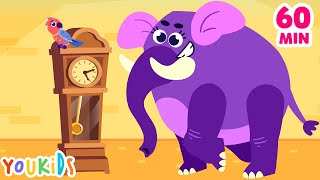 Hickory Dickory Dock  More Youkids Songs amp Nursery Rhymes [upl. by Atiuqat]