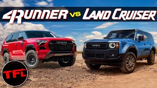 How Does the New Toyota 4RUNNER Stack Up to the New Land Cruiser [upl. by Tita]