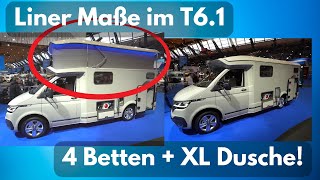 Wohnmobil 2023 WOHNMOBIL PROFIS SIND EMPÖRT 4 XL Betten und XL Dusche im VW T61  Liner Innenraum [upl. by Aynwat]