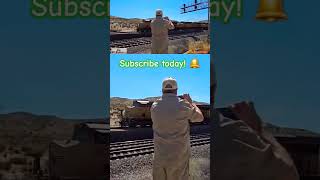 UP crossing over to the Palmdale Cutoff line in Cajon Pass 3 trains hit this spot in full video [upl. by Roxie]