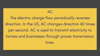 AC current amp DC current difference accurrent dccurrent voltage [upl. by Euqinahs]