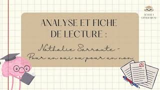 Nathalie Sarraute  Pour un oui ou pour un non  analyse fiche de lecture et résumé pour le bac [upl. by Serdna]