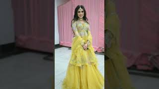 Haldi ceremony dress for bridal 👗 bridal bridaldress haldiceremony song yt ytshorts ytviral [upl. by Makell834]