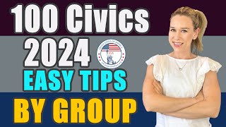 2024 US Citizenship Official USCIS 100 Civics Questions 2008 version BY GROUP [upl. by Nytsud698]