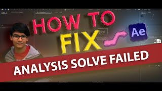 How to fix Analysis Solve Failed in After Effects CC [upl. by Ravilob]