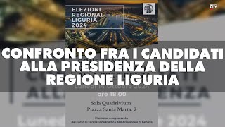 Confronto fra i candidati alla presidenza della Regione Liguria su invito della curia genovese [upl. by Box]