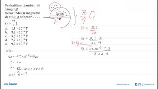 Perhatikan gambar di samping I7A 20 cm O Besar induksi magnetik di titik 0 sebesar  pi227 [upl. by Plante605]