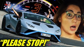 She Begged Me To Stop Lamborghini STO Huracant Nürburgring [upl. by Fesuoy141]