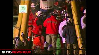 The First Chilean Miner Is Rescued [upl. by Warthman]