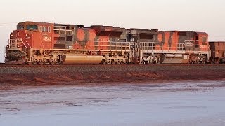 Port Hedland in Western Australia has Australias Heaviest Iron Trains [upl. by Nauaj820]