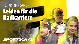 Strapazen Entbehrung und Erschöpfung im Radsport  Deine Tour Folge 7  Sportschau [upl. by Eanwahs]