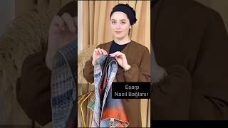 eşarp nasıl Bağlanır şalbağlama hijabtutorial لغات حجاب اشارب [upl. by Halimaj47]