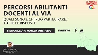 Percorsi abilitanti docenti al via quali sono e chi può partecipare tutte le risposte [upl. by Mikol]