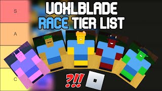 Voxlblade Best Race Tier List  Roblox Tier List [upl. by Viviane]