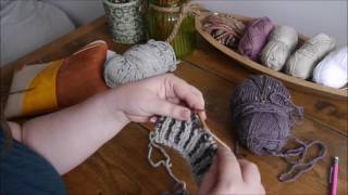 Le Point Brioche Brioche Stitch  les augmentations [upl. by Glynnis]