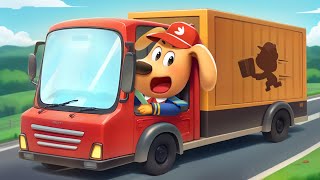 Courier Labrador  Educational Cartoons  Police Cartoon  Kids Cartoon  Sheriff Labrador  BabyBus [upl. by Mellar]