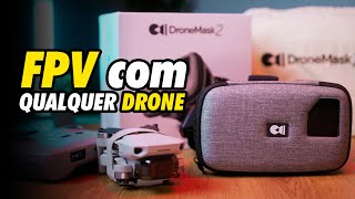 FPV com Mini 2 Mini 4K Mini SE Potensic Fimi e com QUALQUER DRONE DRONEMASK 2 [upl. by Feltie]