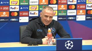 Barcellona Napoli 31 Calzona in conferenza postpartita 🎙️ Champions League [upl. by Asiel]