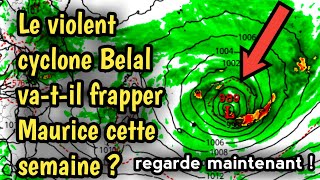 Le Violent Cyclone Belal vatil frapper Maurice cette semaine [upl. by Egoreg706]