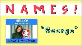 Learning Names with Mr Clown quotGeorgequot [upl. by Eilliw445]