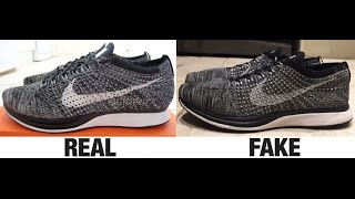 How To Spot Fake Nike Flyknit Racer Trainers Authentic vs Replica Comparison [upl. by Aleydis]