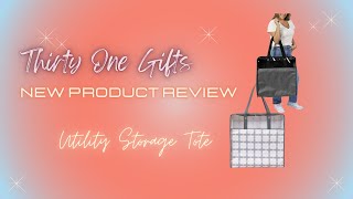 Thirty One Gifts  New product Review Utility Storage Tote [upl. by Pelagias]