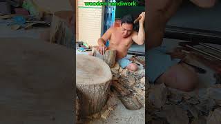 Crafting a Traditional Wooden Drum from Scratch 34 shorts crafting traditionalcrafts woodendrum [upl. by Lyj]