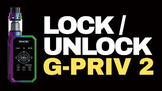 SMOK GPriv 2  How to Lock and Unlock the Firekey Fix Firekey Locked [upl. by Ynitsed]